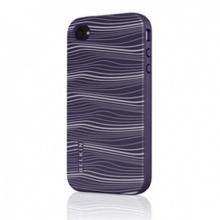 贝尔金 iPhone 4 激光图纹硅胶套(蓝紫) F8Z627qe159