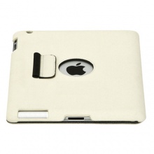 泰格斯 iPad 多功能翻盖保护套（支架设计、插笔槽，斜纹PU，瓷白，适用于iPad3,4）THD00601AP
