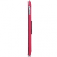 泰格斯 iPad 多功能翻盖保护套（支架设计、插笔槽，斜纹PU，嫣红，适用于iPad3,4） THD00604AP