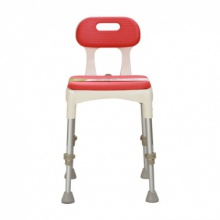 日本安寿洗澡椅Mini（靠背型）535-441 红色 【畅销款】