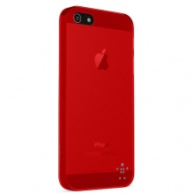 贝尔金iPhone5纤薄菁华保护壳(宝石红) F8W095qeC04