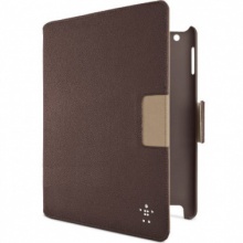 贝尔金iPad2/3/4真皮旋转观影保护套（棕色)F8N759qeC01