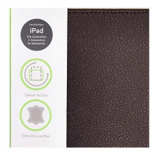 贝尔金iPad2/3/4真皮旋转观影保护套（棕色)F8N759qeC01