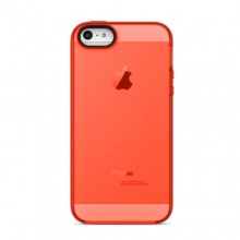 贝尔金苹果iPhone5手机保护壳纯粹糖果系列 (警报橙面/砾石青边)F8W138qeC04