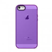 贝尔金苹果iPhone5手机保护壳纯粹糖果系列(葡萄紫面/日晖色边)F8W138qeC06