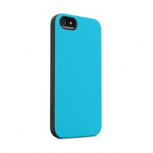 贝尔金苹果iPhone5手机保护壳双色糖果系列(倒影蓝面/沥青黑边)F8W152qeC05