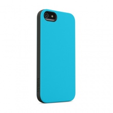 贝尔金苹果iPhone5手机保护壳双色糖果系列(倒影蓝面/沥青黑边)F8W152qeC05