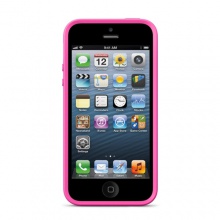 贝尔金苹果iPhone5手机保护壳双色糖果系列(日晖色面/葡萄紫边)F8W152qeC06