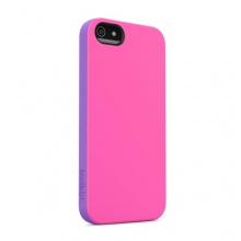 贝尔金苹果iPhone5手机保护壳双色糖果系列(日晖色面/葡萄紫边)F8W152qeC06