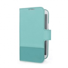 贝尔金Samsung Note II 时尚钱包保护套（水绿色）